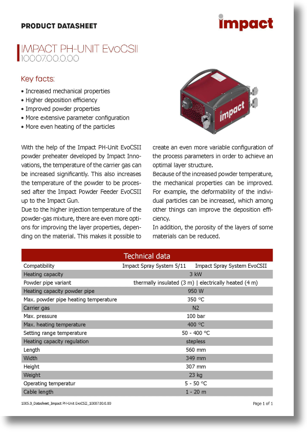 1005.0_Datasheet_Impact PH-Unit EvoCSII_10007.00.0.00