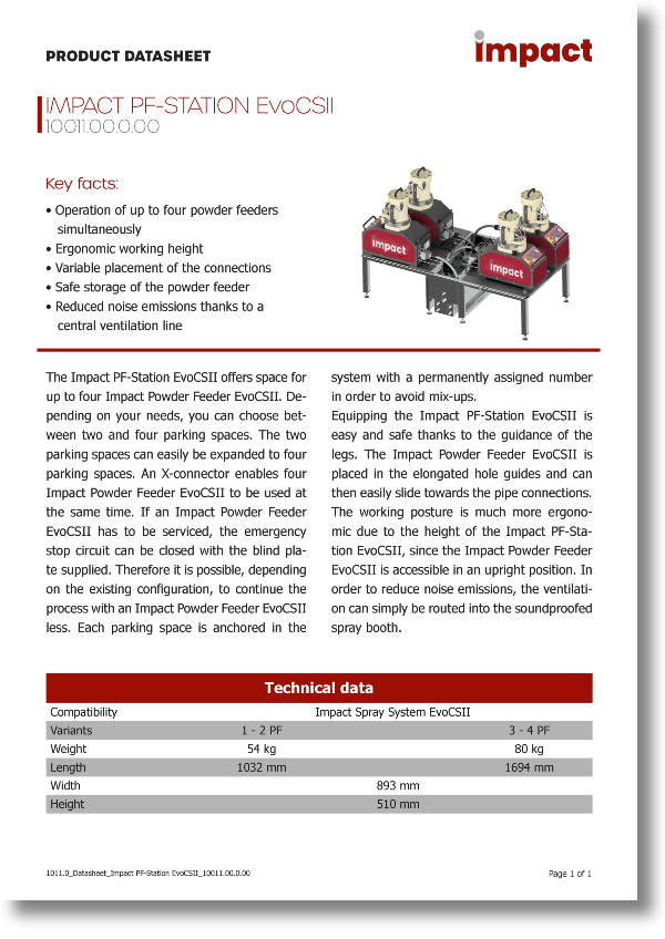 1011.0_Datasheet_Impact PF-Station EvoCSII_10011.00.0.00