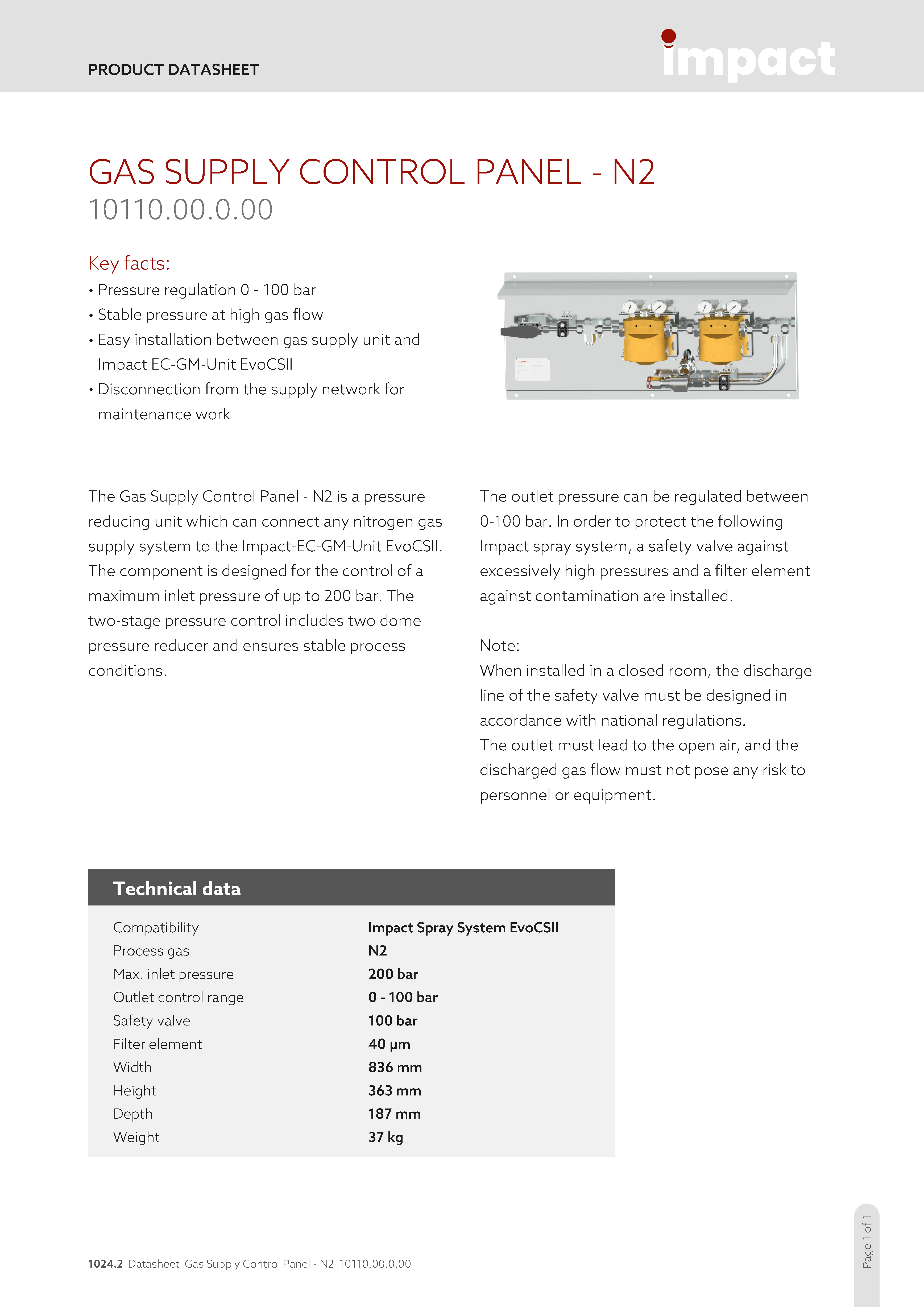 2026-03-12_1024.2_Datasheet_Gas Supply Control Panel &ndash; N2_10110.00.0.00